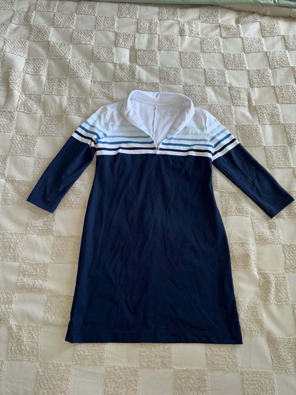Southern Tide Women's Adie Performance‎ Mini Dress in True Navy XS
